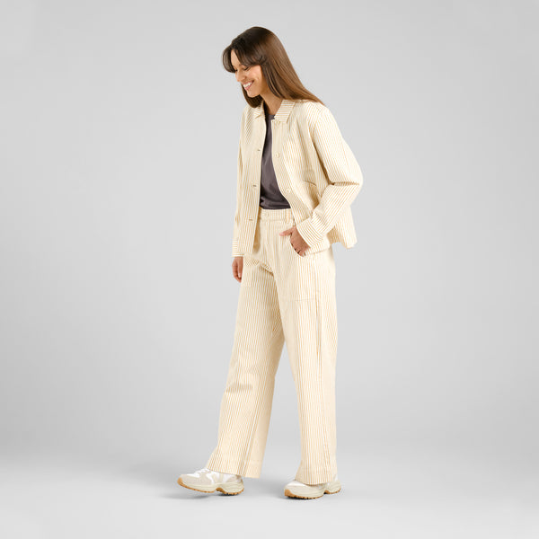 Yellow Vara Work Stripe Pants