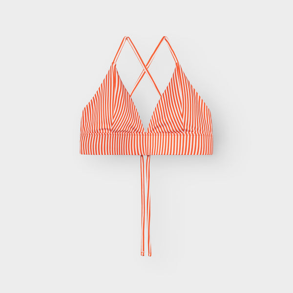 Slite Alva Grenadine Red Thin Stripe Bikini Set