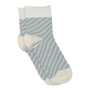 mpDenmark Elisa grey mist glimmer short sock