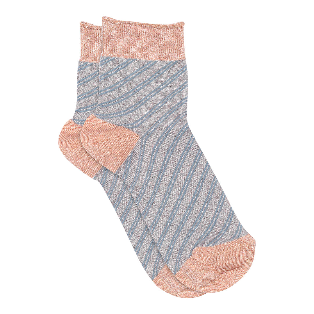 mpDenmark Elisa Canyon Rose glimmer short sock