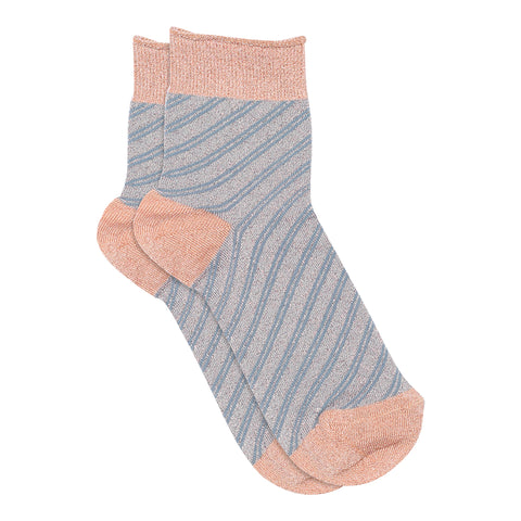 mpDenmark Elisa Canyon Rose glimmer short sock