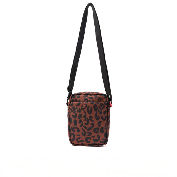 Bond Recycled Canvas Crossbody Bag in Scarlet Leopard
