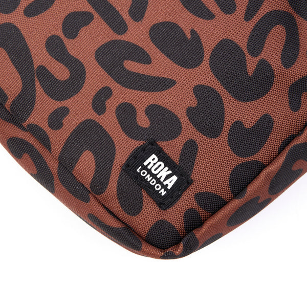 Bond Recycled Canvas Crossbody Bag in Scarlet Leopard