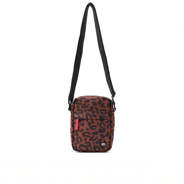 Bond Recycled Canvas Crossbody Bag in Scarlet Leopard