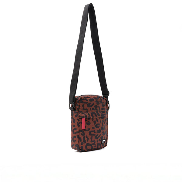 Bond Recycled Canvas Crossbody Bag in Scarlet Leopard