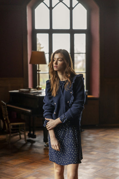 Morris Maritime Blue Cardigan