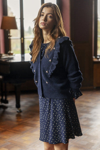 Morris Maritime Blue Cardigan