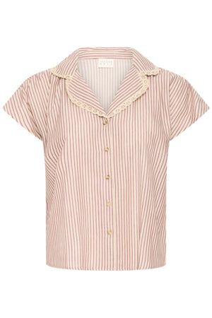 Pink and cream Mone Shirt from Atelier Reve.