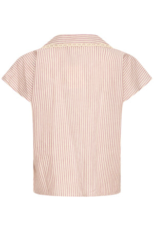 Pink and cream Mone Shirt from Atelier Reve.