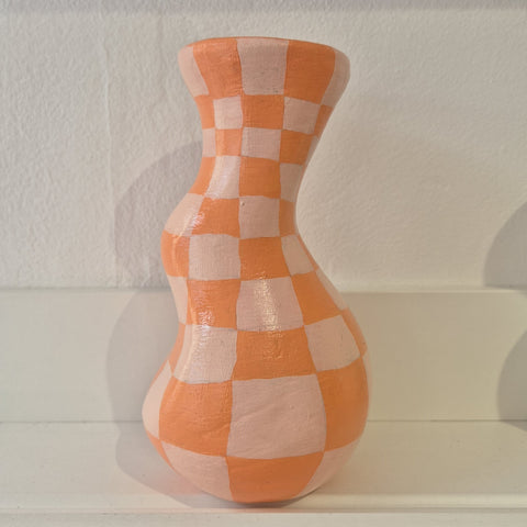 Peach and Pink Vase