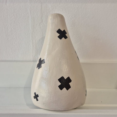 Black Crosses Vase