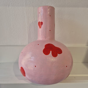 Pink and Red Flower Vase