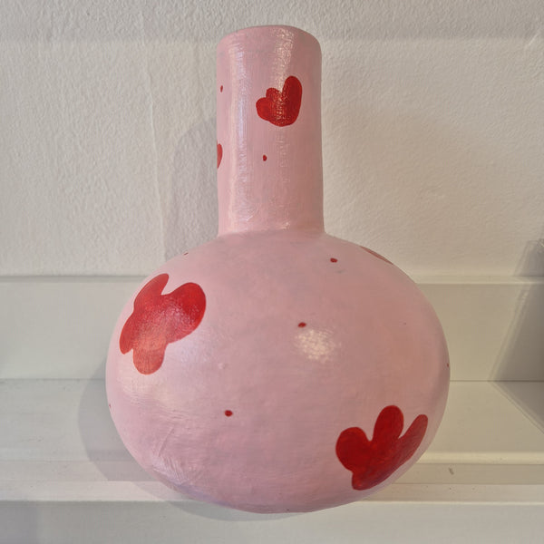 Pink and Red Flower Vase