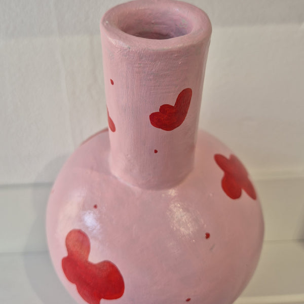 Pink and Red Flower Vase