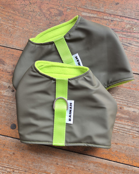 Rainah Green Waterproof Dog Harness