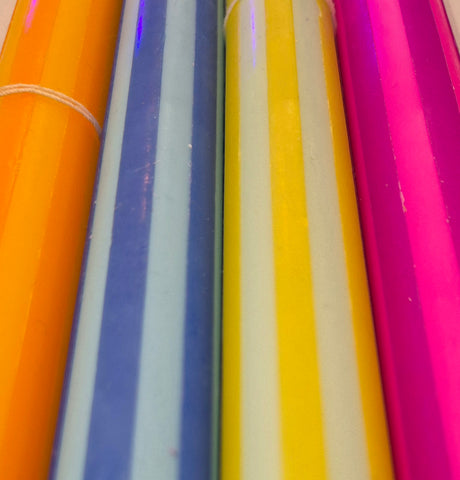 Individual Pinstripe Candle