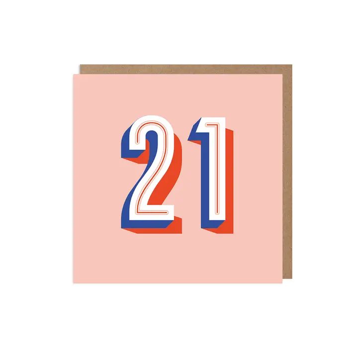 21 Age Milestone Birthday Card The Store Collective