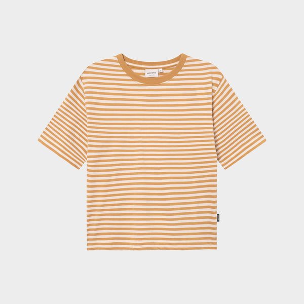 Dedicated Vadstena Stripes Gold Yellow Amber T-shirt