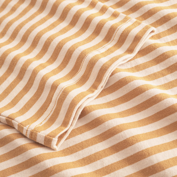 Dedicated Vadstena Stripes Gold Yellow Amber T-shirt