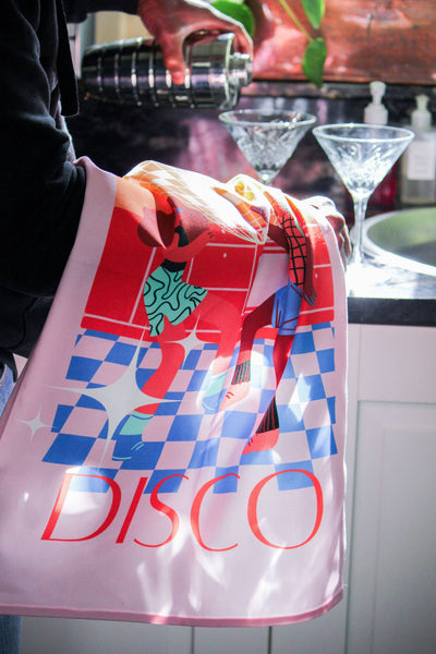 Disco Dancing Tea Towel