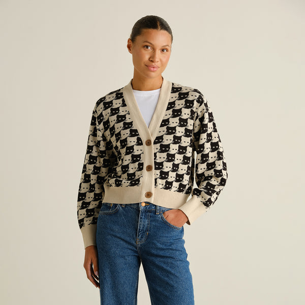 Pepita Cats Kanan Cardigan