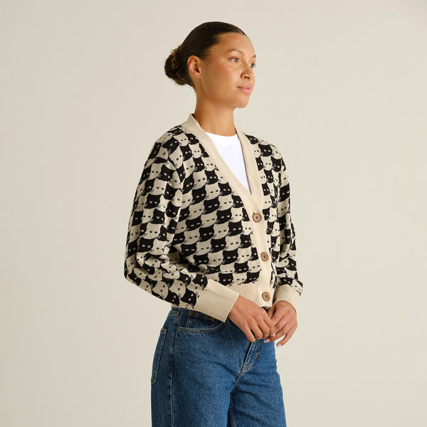 Pepita Cats Kanan Cardigan