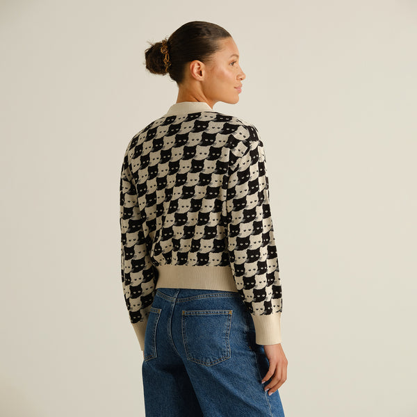 Pepita Cats Kanan Cardigan