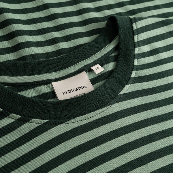 Dark Green & Granite Stripes Stockholm T-shirt