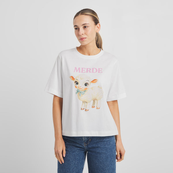 Lamb White Vadstena T-Shirt