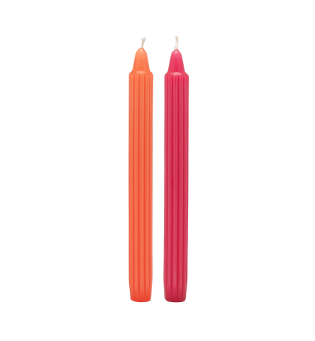 Penny Pink & Orange Candle Pair