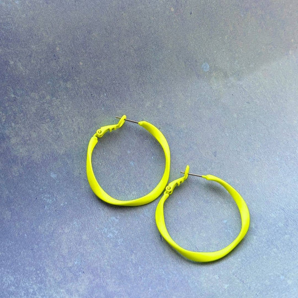 Twisty Hoops - Various Colours