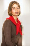 Red Nina Triangle Scarf