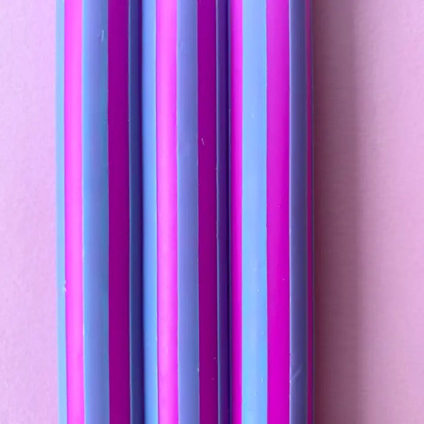 Individual Pinstripe Candle