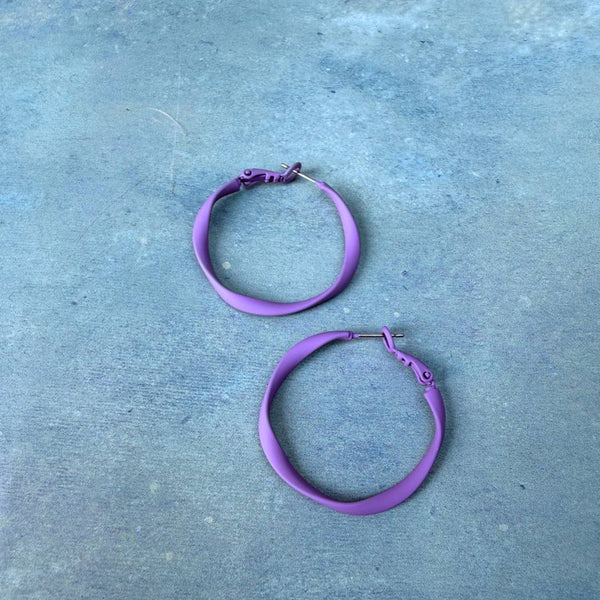 Twisty Hoops - Various Colours