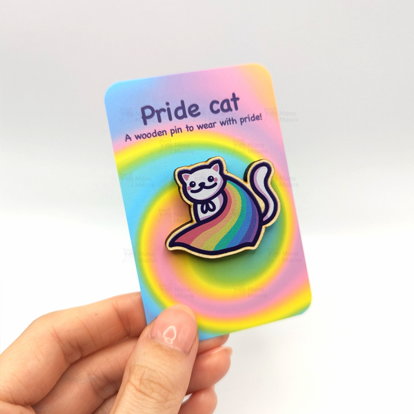 LGBTQ+ Pride Kitten Badge