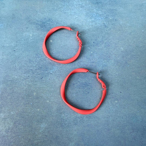 Twisty Hoops - Various Colours