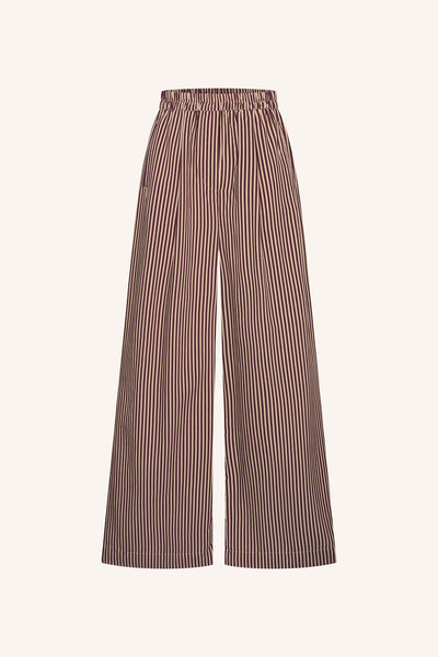 Sunny Stripe Burgundy Blouse