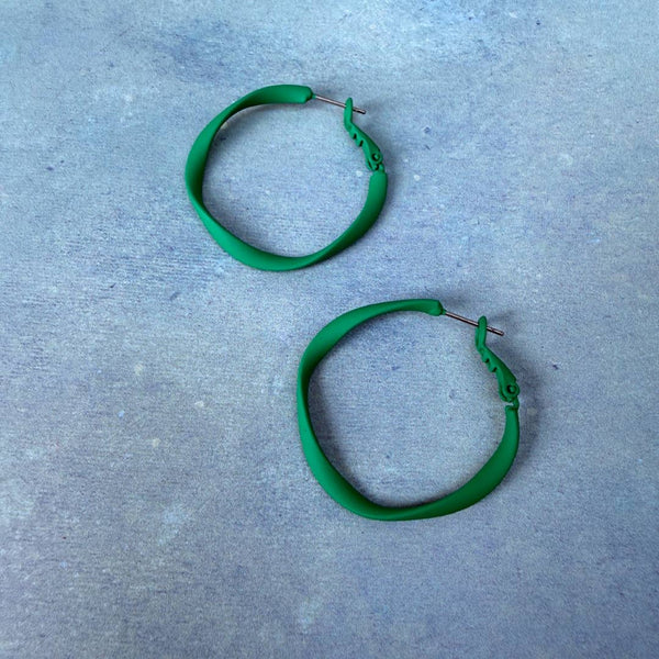 Twisty Hoops - Various Colours