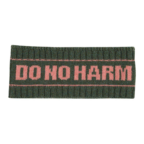 Do No Harm Take No Shit Headband in Moss