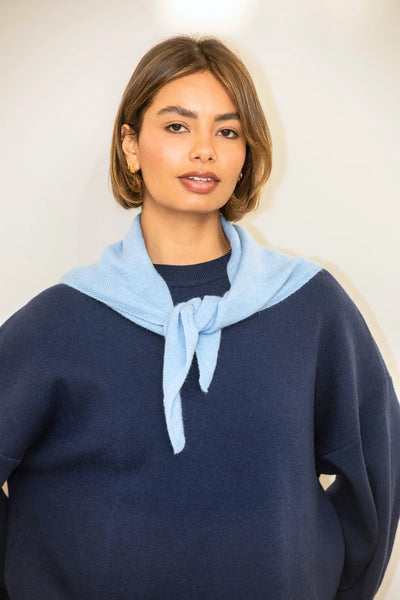 Sky Blue Nina Triangle Scarf