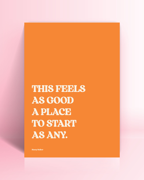 Orange Tender A3 Print
