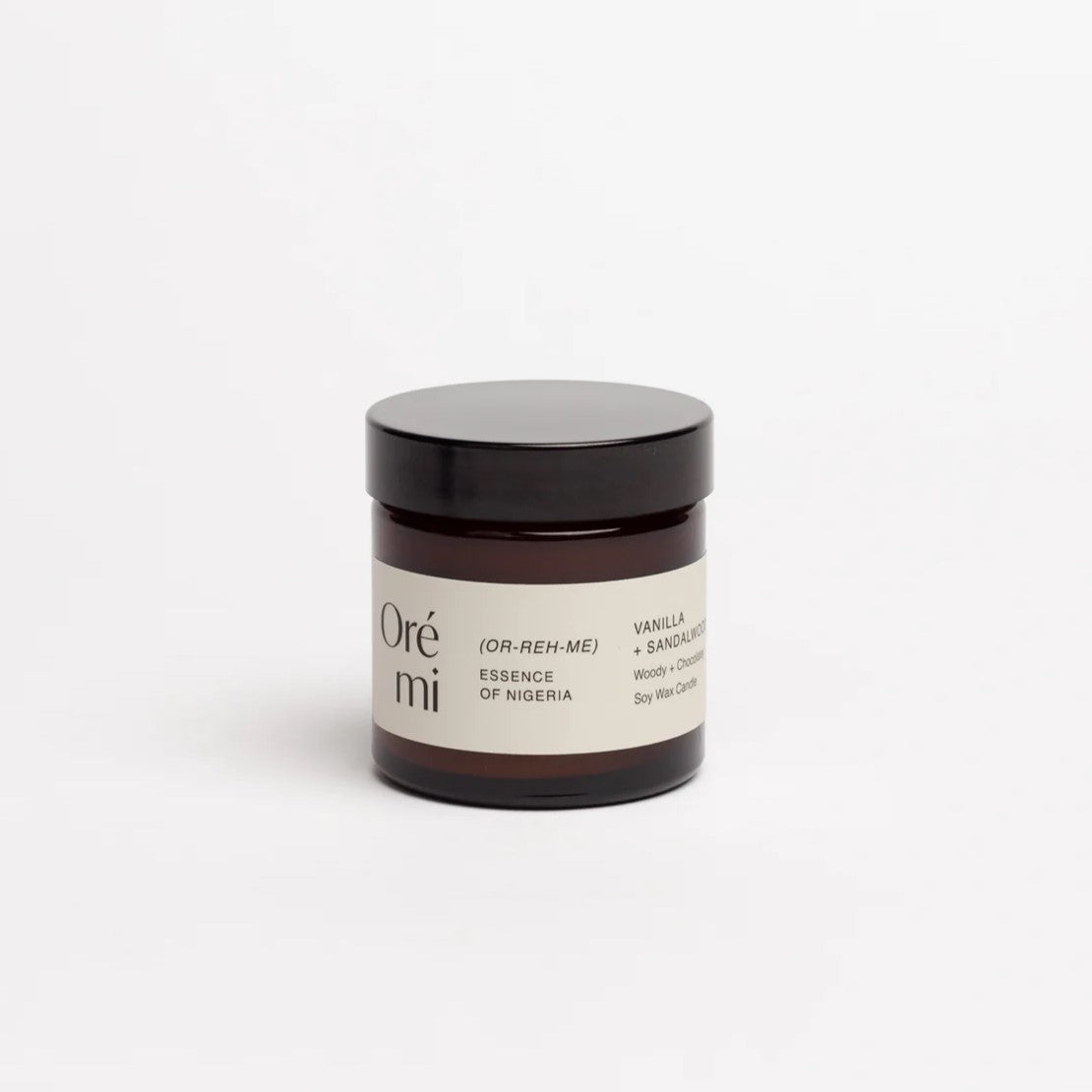 Ore mi vanilla and sandalwood mini candle (60ml)