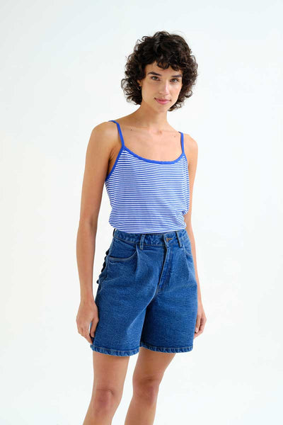 Blue Stripe Top