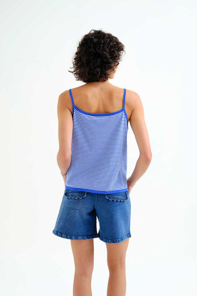 Blue Stripe Top