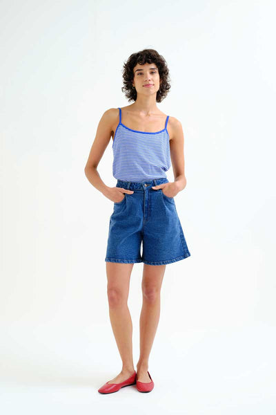 Blue Stripe Top