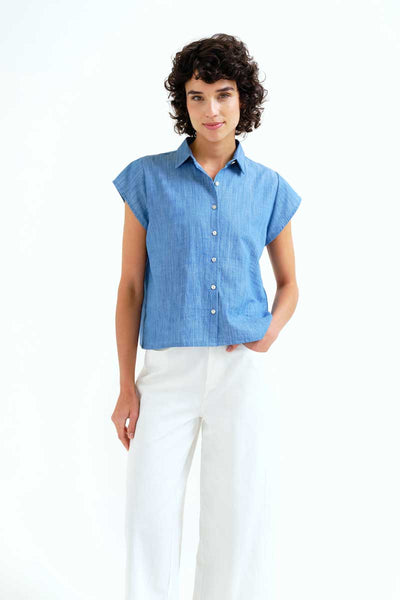 Light Blue Chambray Shirt