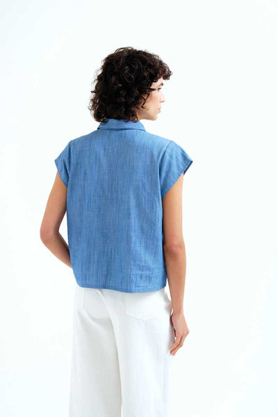 Light Blue Chambray Shirt