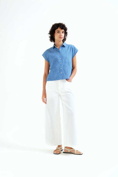 Light Blue Chambray Shirt