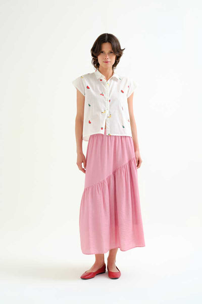 White Fruit Salad Shirt