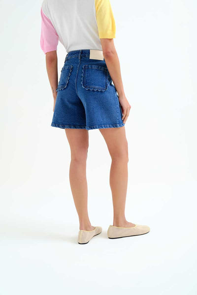 Blue Denim Shorts